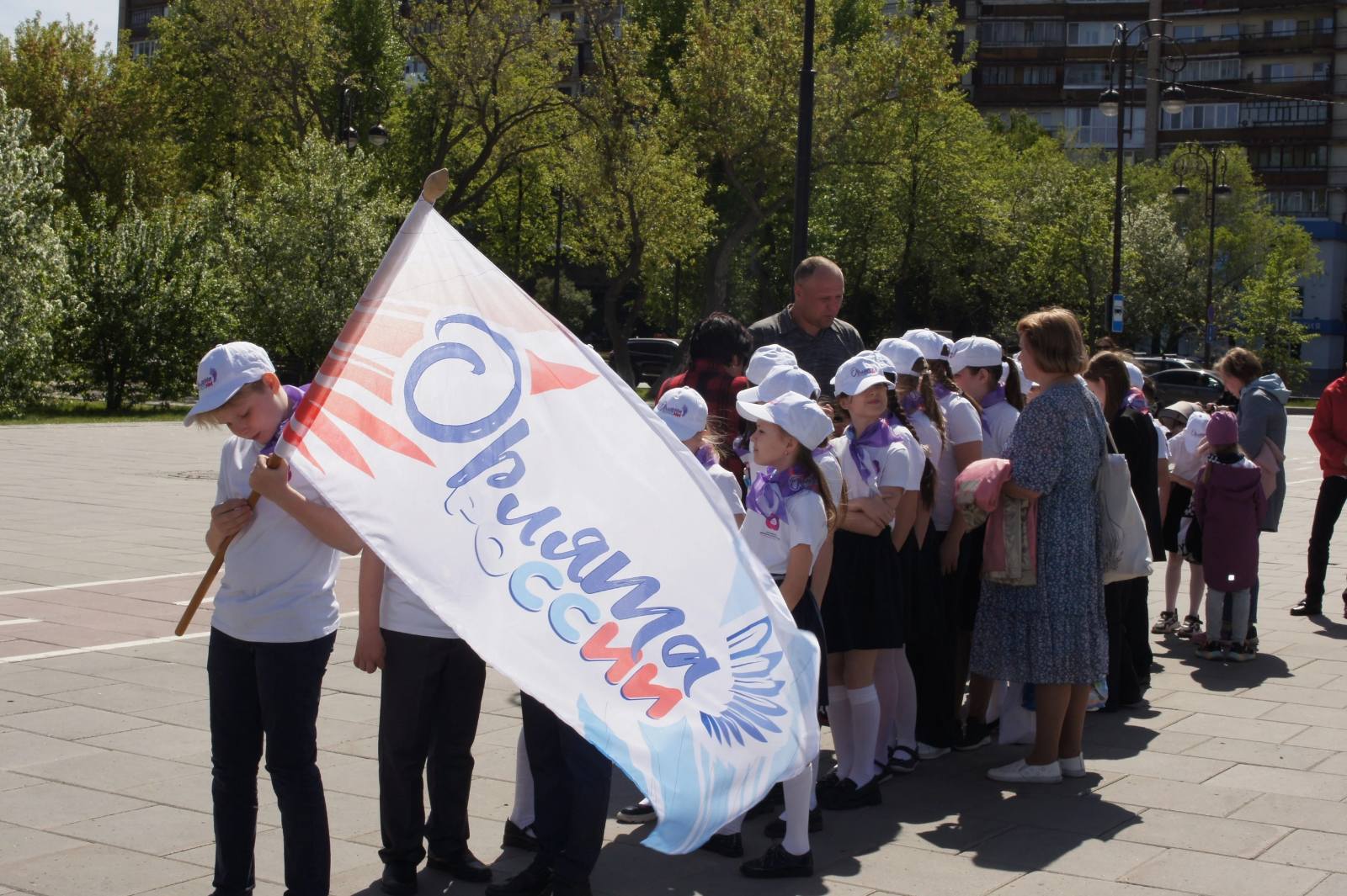 Городской смотр строя и песни — МАОУ СОШ № 22 города Тюмени